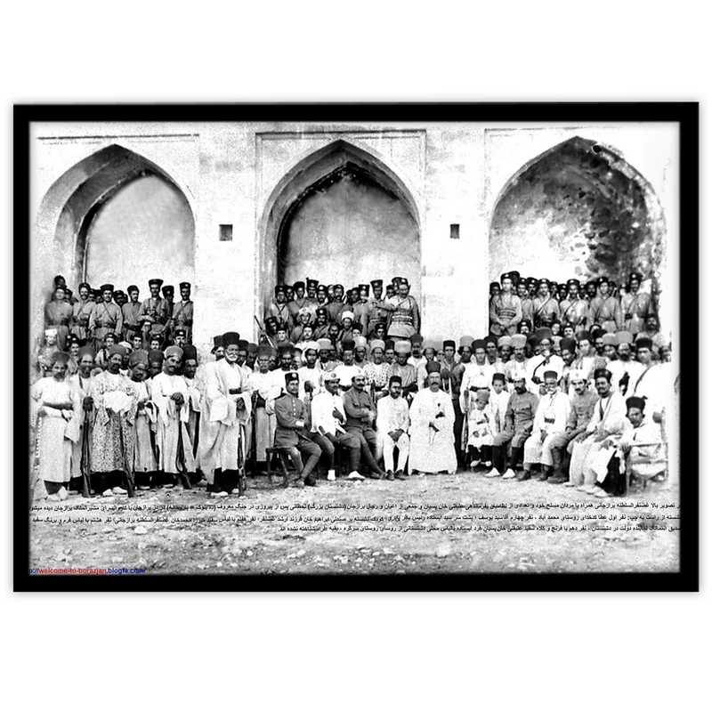 تابلو بکلیت طرح عکس تاریخی غضنفر السلطنه مدل B-10202