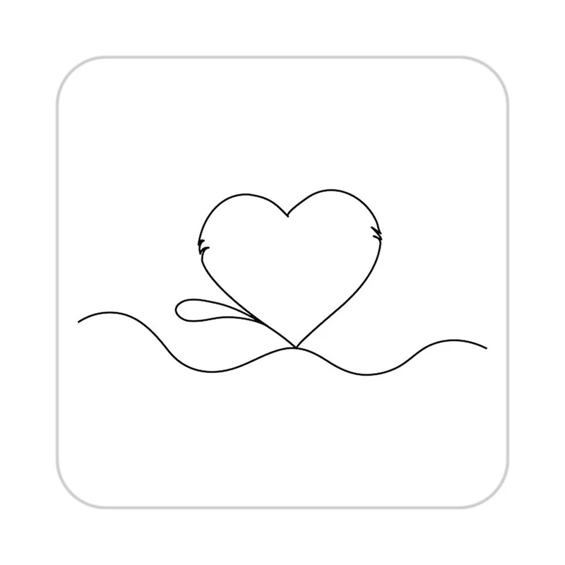 زیر لیوانی کاکتی طرح عاشقانه مدل mp40755