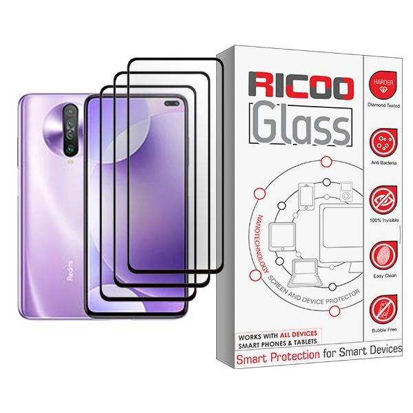 محافظ صفحه نمایش ریکو مدل Ricoo Glass MIX003 مناسب برای گوشی موبایل شیائومی Redmi K30 بسته سه عددی