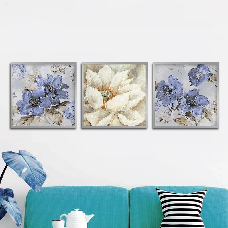 تابلو بکلیت طرح نقاشی طبیعت مدل شاین اکلیلی SI-1628 مجموعه 3 عددی