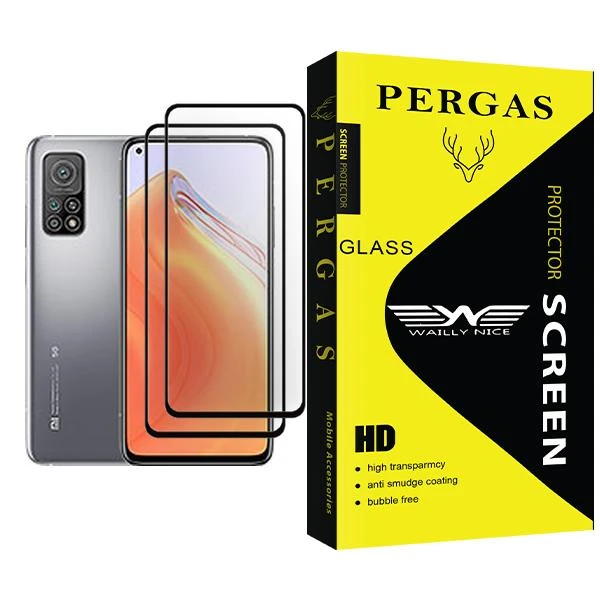 محافظ صفحه نمایش وایلی نایس مدل Pergas Glass MIX002 مناسب برای گوشی موبایل شیائومی Mi 10T 5G بسته دو عددی