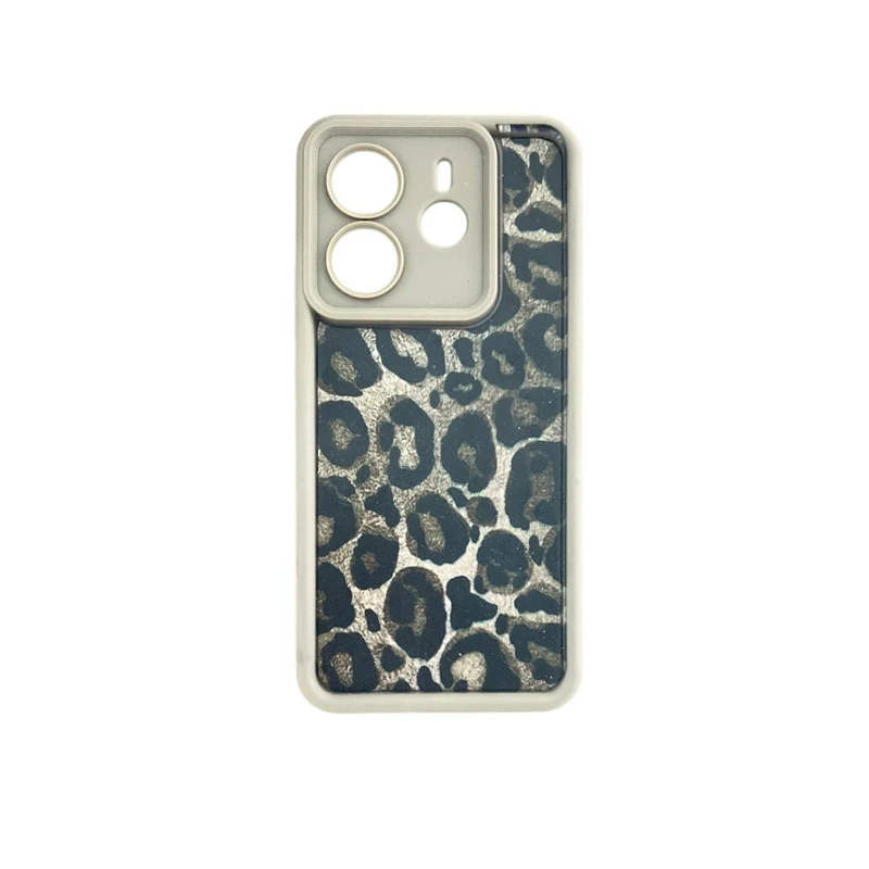 کاور مدل سیلیکونی طرح پلنگی کد P021 مناسب برای گوشی موبایل  شیائومی Redmi 13 C