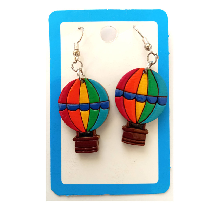 گوشواره دخترانه مدل بالون رنگارنگ کد 1