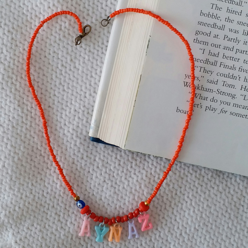 گردنبند دخترانه مدل تابستانی اسم آیناز G207 گردنبند دخترانه مدل تابستانی اسم آیناز G207