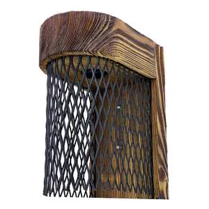 چراغ دیواری ای دی ام وود مدل چوبی توری کد W-47