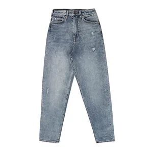 شلوار جین زنانه مدل مام فیت کد 1286