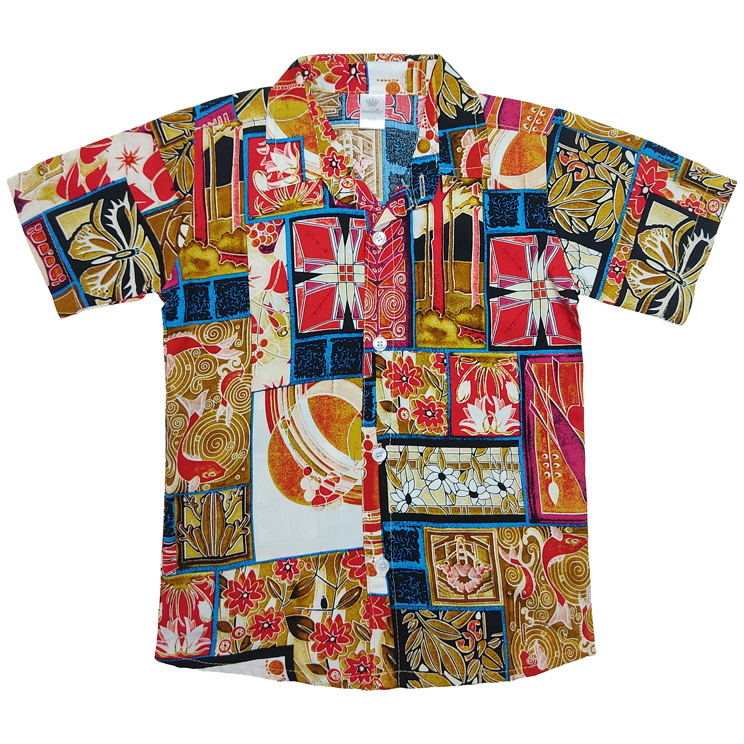 پیراهن پسرانه مدلا طرح هاوایی کد KAM 102