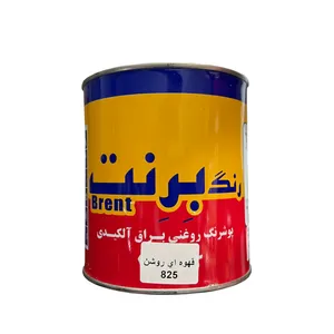رنگ روغنی قهوه ای روشن براق برنت مدل 825 حجم 1000 میلی لیتر
