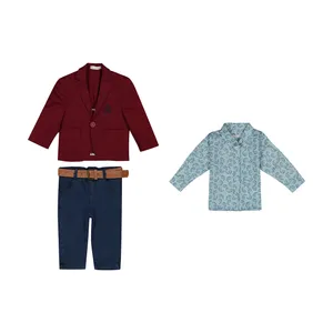 ست 4 تکه لباس نوزادی پسرانه مونا رزا مدل 2141253-70