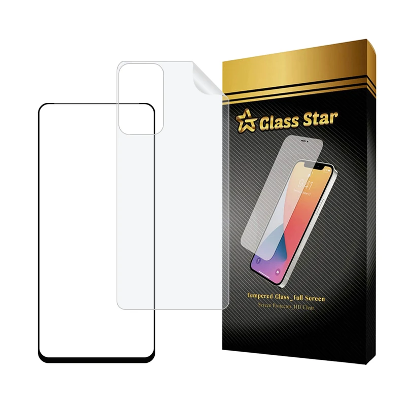 محافظ صفحه نمایش سرامیکی شفاف گلس استار مدل CERAMICNANOST مناسب برای گوشی موبایل سامسونگ Galaxy A72 4G / Galaxy A72 5G به همراه محافظ پشت گوشی هیدروژل