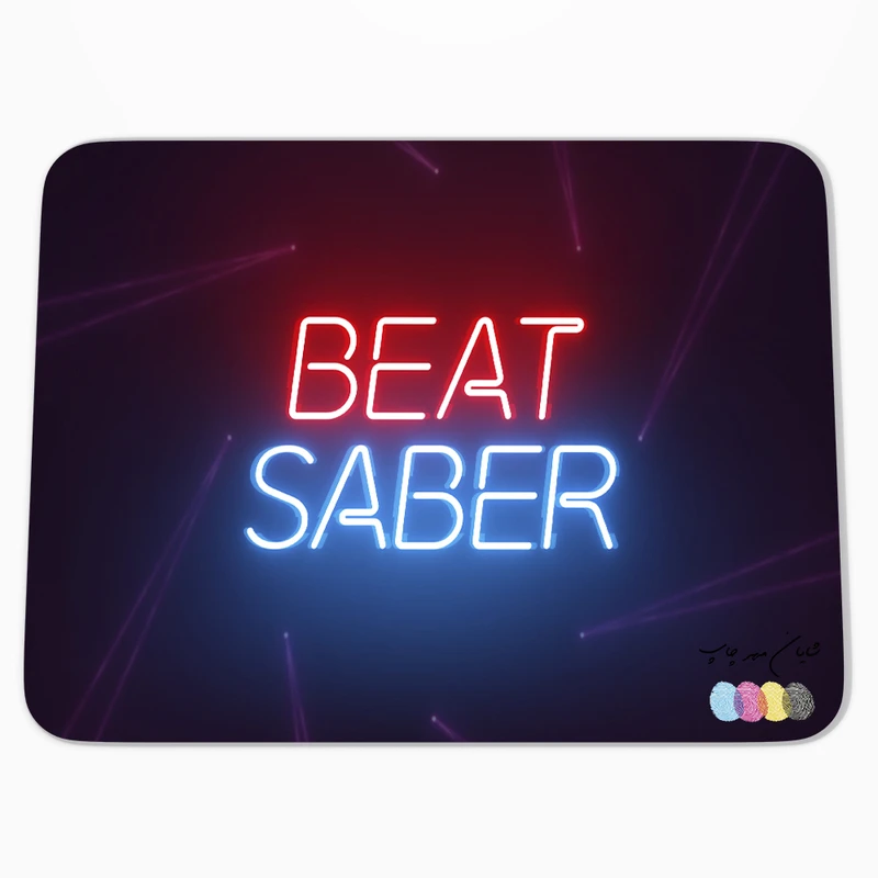 ماوس پد شایان مهر چاپ مدل بازی BEAT SABER