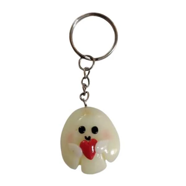 جاکلیدی دستی خمیر پلیمری مدل روح بامزه شب نما 