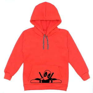 هودی پسرانه مدل ددپول A28 رنگ قرمز