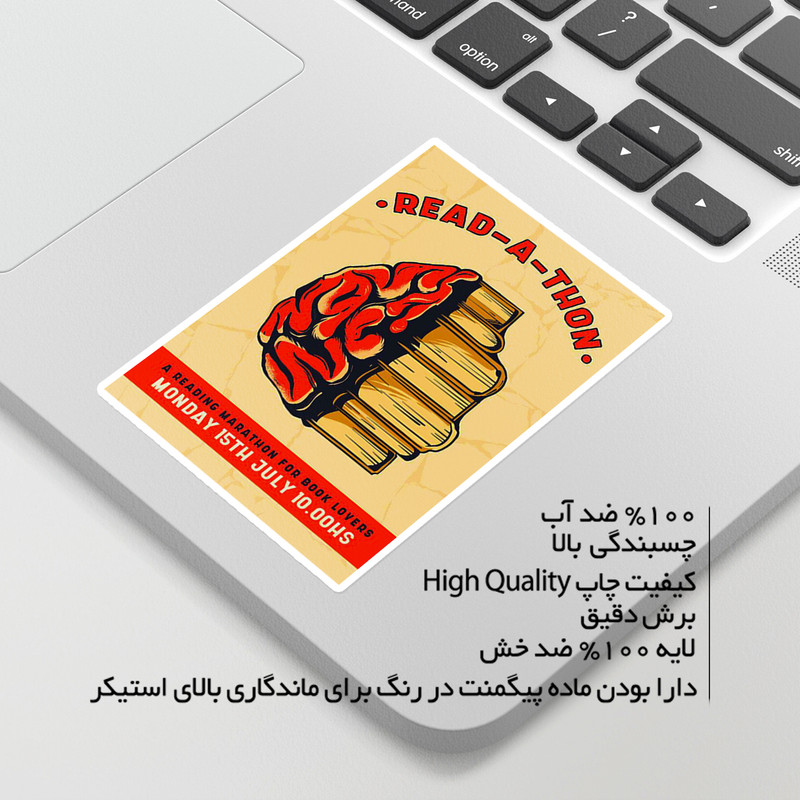 استیکر لپ تاپ ماسا دیزاین طرح کتاب مدل venus647