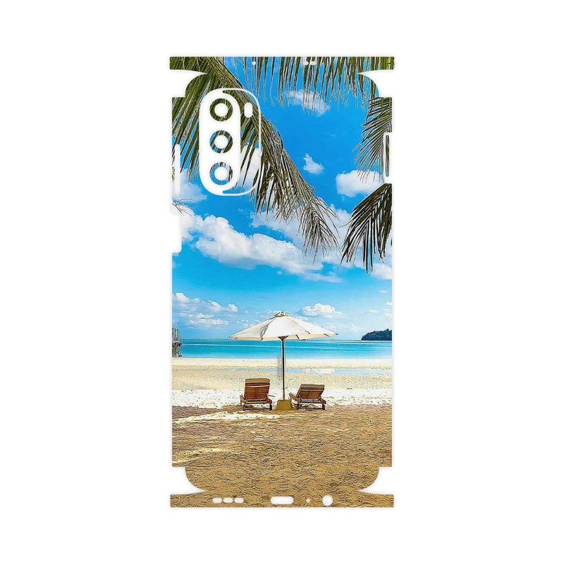 برچسب پوششی ماهوت مدل Beach-FullSkin مناسب برای گوشی موبایل موتورولا Moto G52