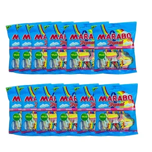 پاستیل رنگین کمانی مارابو - 50 گرم بسته 12 عددی