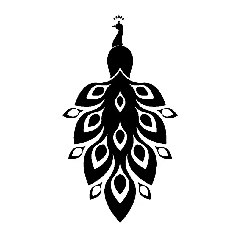 شابلون باتیس آرت طرح طاووس کد 50-443