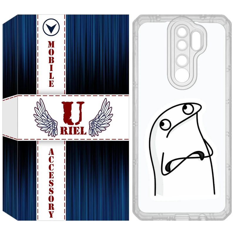 کاور یوریل مدل Clear کد 80 طرح کلافه مناسب برای گوشی موبایل شیائومی Redmi Note 8 Pro