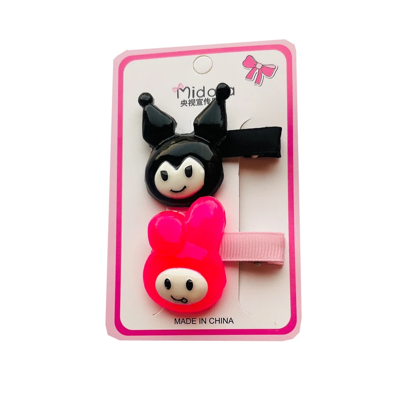 گیره مو دخترانه مدل کرومی و ملودی بسته 2 عددی