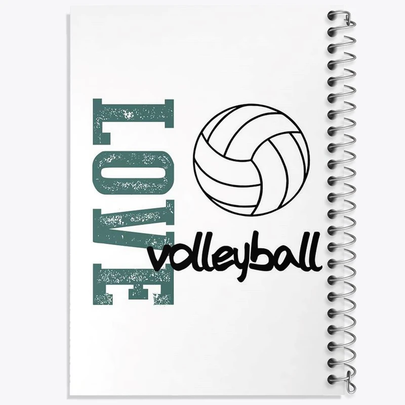 دفتر نت موسیقی 50 برگ خندالو مدل والیبال Volleyball کد 26406