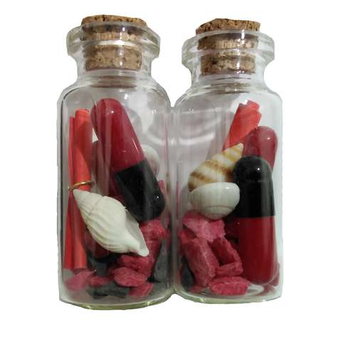 دکوری مدل کپسول عشق مدل Bottle Love 100 بسته 2 عددی