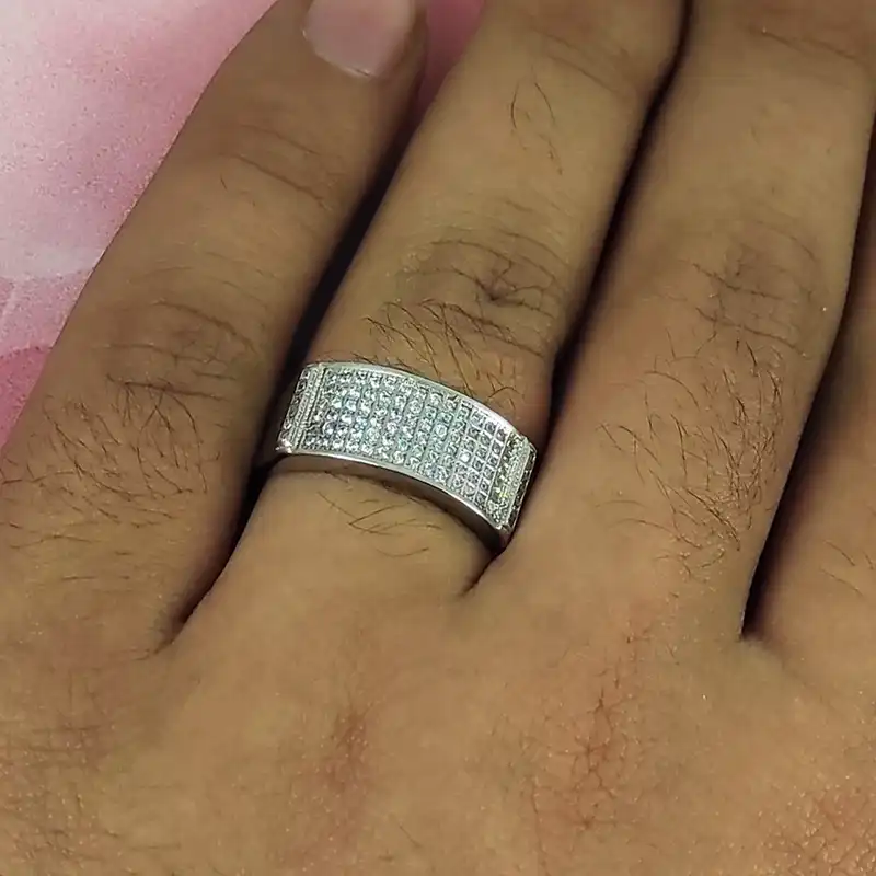 ست انگشتر نقره زنانه و مردانه سلین کالا کد 15