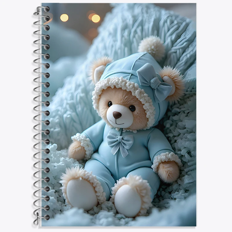 دفتر لغت 50 برگ خندالو طرح عروسک خرس کوچولو کد F7690