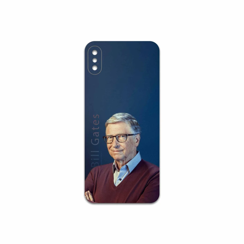برچسب پوششی ماهوت مدل Bill Gates مناسب برای گوشی موبایل اپل iPhone X