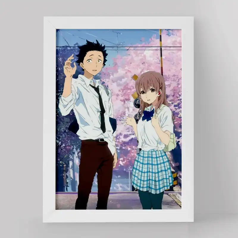 تابلو خندالو مدل شوکو نیشیمیا و شویا ایشیدا انیمه سایلنت ویس کد 15804