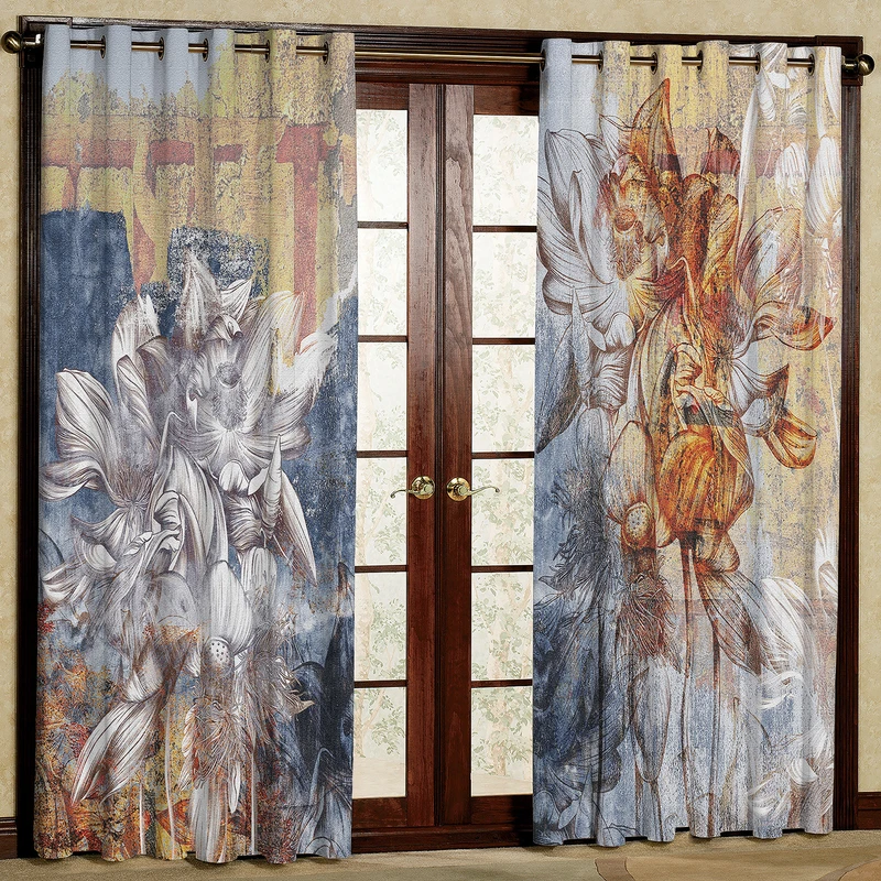 پرده مدل مخمل پانچی کد 2658T2 سایز 200x140 سانتی متر