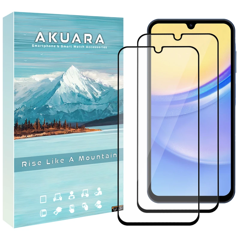محافظ صفحه نمایش آکوآرا مدل Full AKU fl2 مناسب برای گوشی موبایل سامسونگ Galaxy A04 / M32 5G مجموعه دو عددی