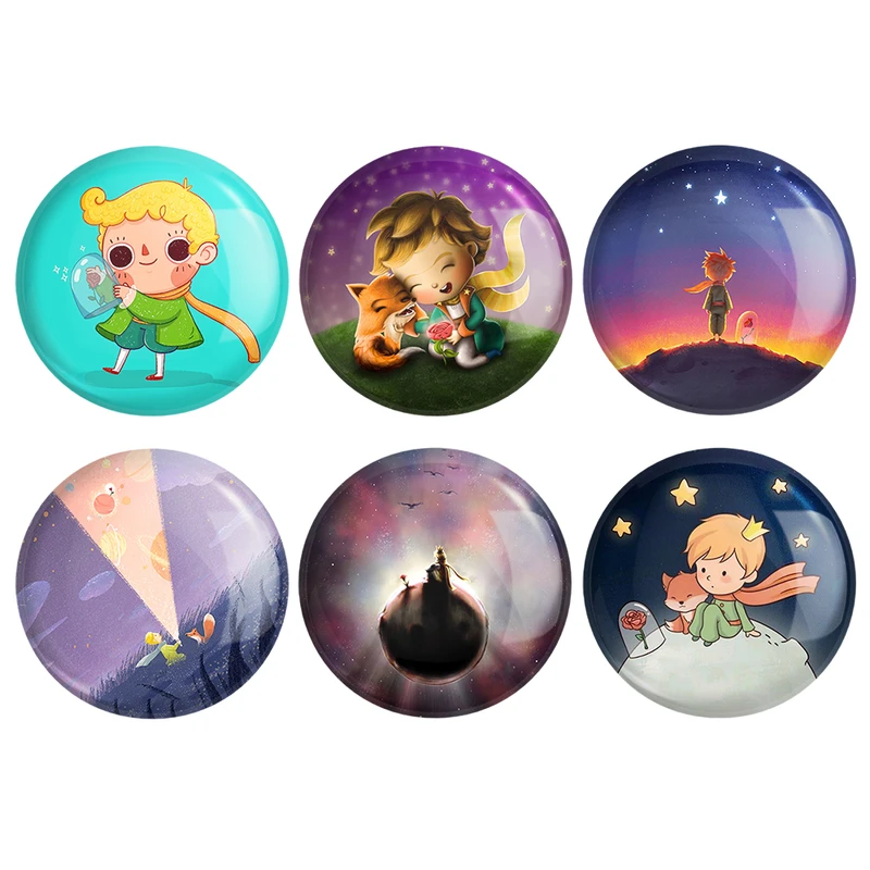 مگنت خندالو طرح شازده کوچولو کد 1649B مجموعه 6 عددی