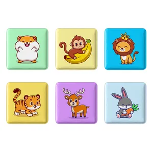 مگنت خندالو طرح حیوانات بامزه Cute Animals کد 1617B مجموعه 6 عددی