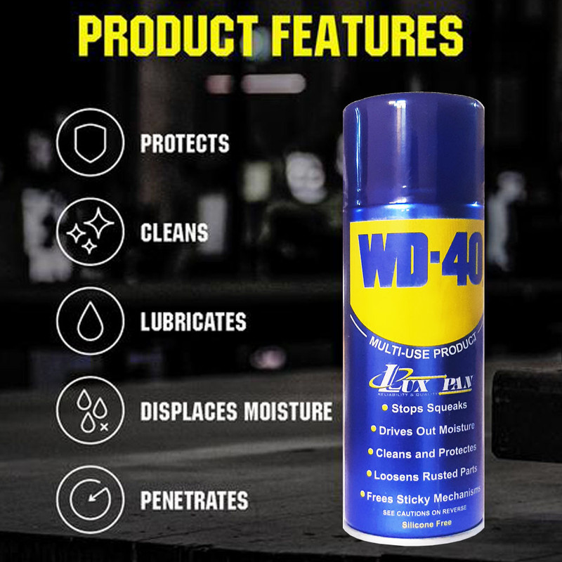اسپری روان کننده لوکس پن مدل WD-40 حجم 330 میلی لیتر بسته چهار عددی
