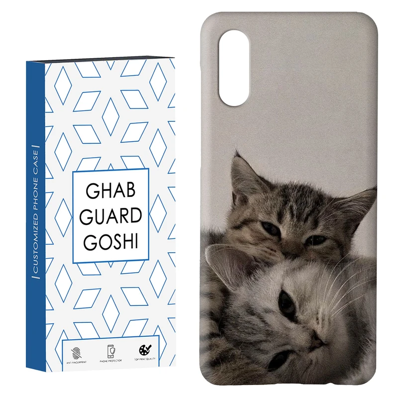 کاور قاب گارد گوشی طرح گربه کد Dimo-320 مناسب برای گوشی موبایل سامسونگ Galaxy A02 / M02
