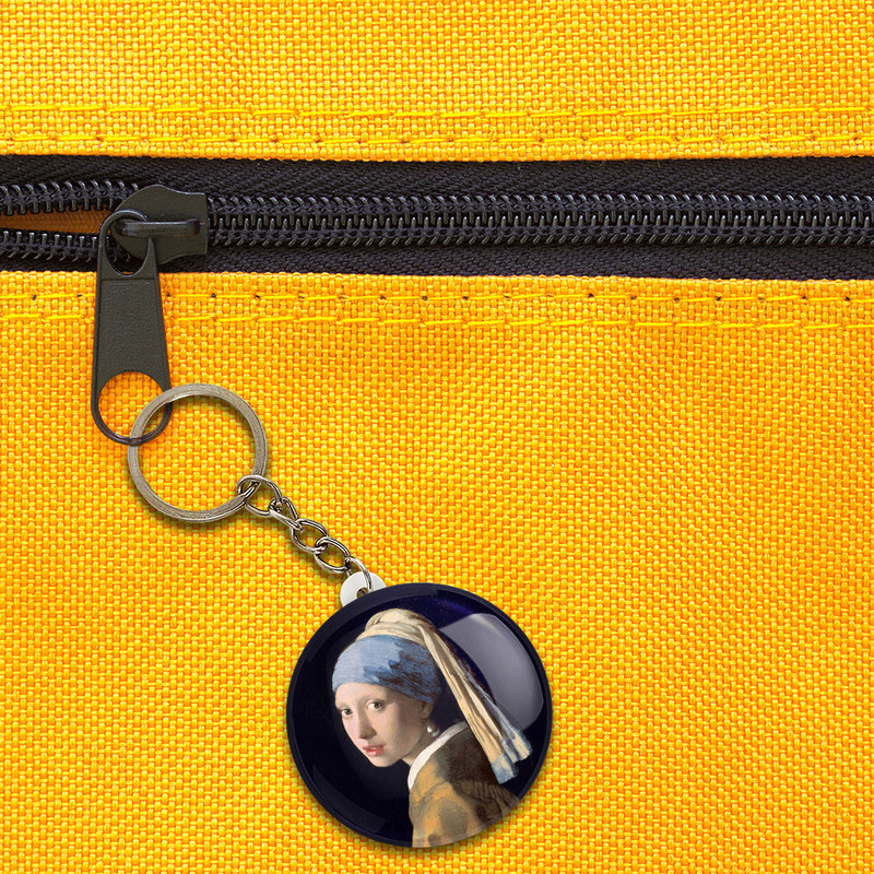 جاکلیدی خندالو مدل نقاشی دختری با گوشواره مروارید اثر یوهاتس ورمیر کد 23347