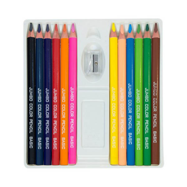 مداد رنگی 12رنگ بیسیک مدل JUMBO