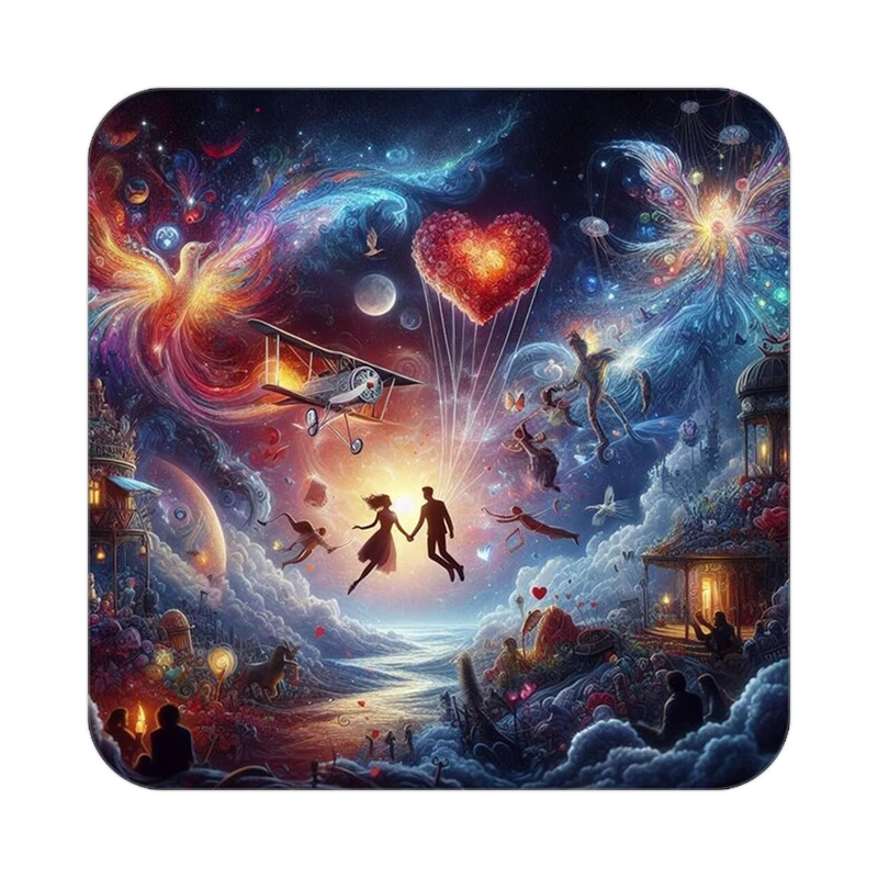 زیر لیوانی کاکتی مدل عاشقانه کد mp11181