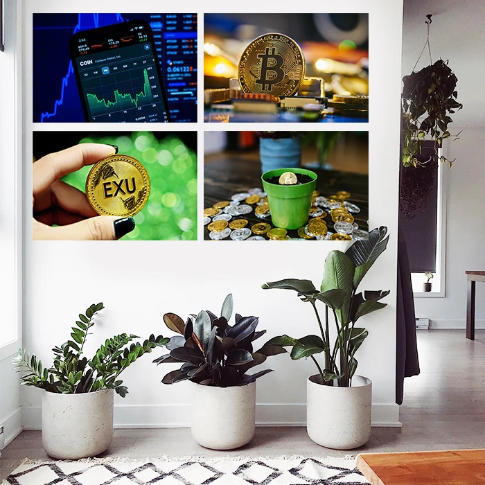 تابلو شاسی مدل ارز دیجیتال بیتکوین کد 03 مجموعه 4 عددی