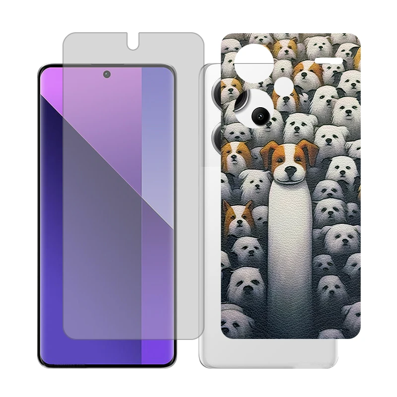 محافظ صفحه نمایش شفاف گلس مدل Together مناسب برای گوشی موبایل شیائومی Redmi Note 13 Pro Plus به همراه برچسب پوششی 