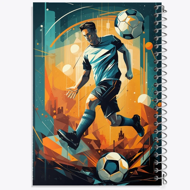 دفتر شطرنجی 50 برگ خندالو مدل فوتبالیست کد F2690