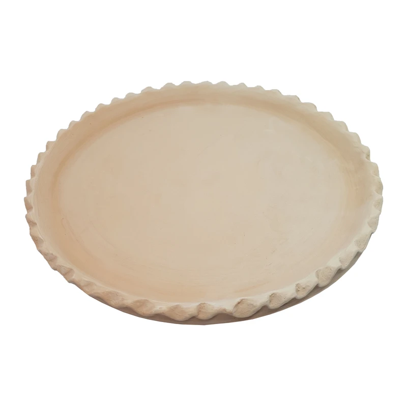 سینی سفالی مدل لبچین کد 35