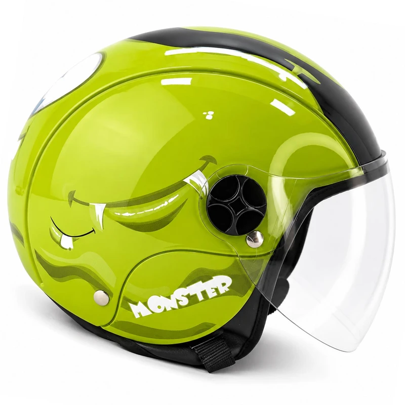 کلاه کاسکت بچگانه بدون فک استیل برد مدل Lion Rider کد 2374