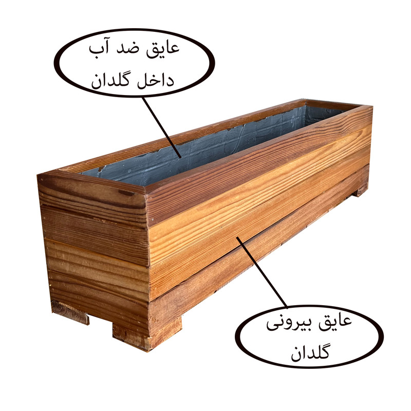 گلدان مدل چوبی کد 1770r4
