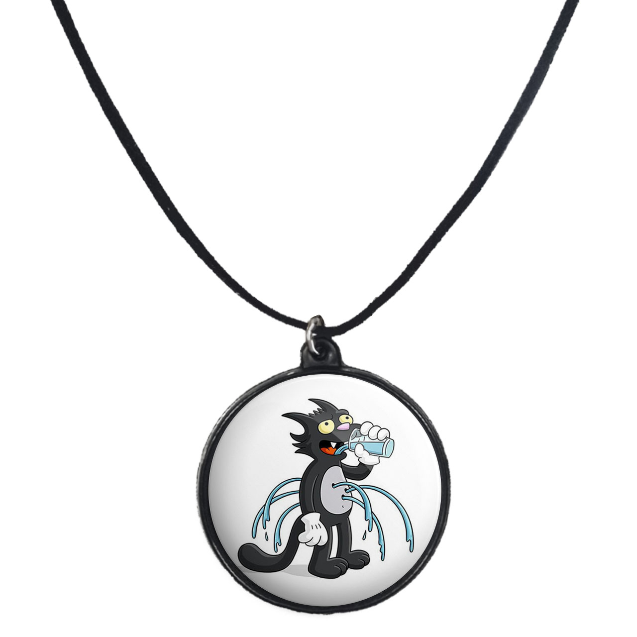 گردنبند پرمانه طرح سیمپسون ها کد pmb.21238 مدل دو طرفه