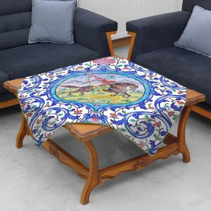 رومیزی مدوپد طرح کاشی شکار مدل mod00107
