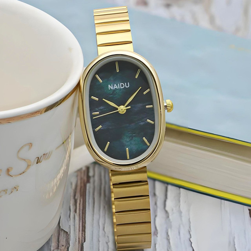 ساعت مچی عقربه ای زنانه مدل بند ریلی 02