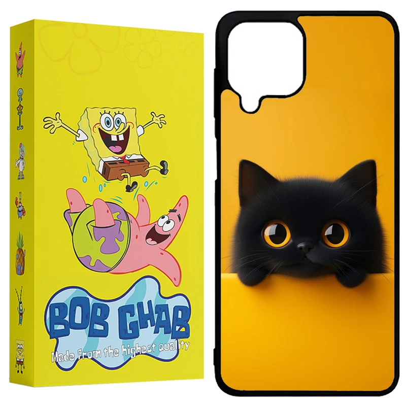 کاور باب قاب طرح گربه مدل BCPA224 مناسب برای گوشی موبایل سامسونگ Galaxy A22 4G / M22 4G / M32 4G