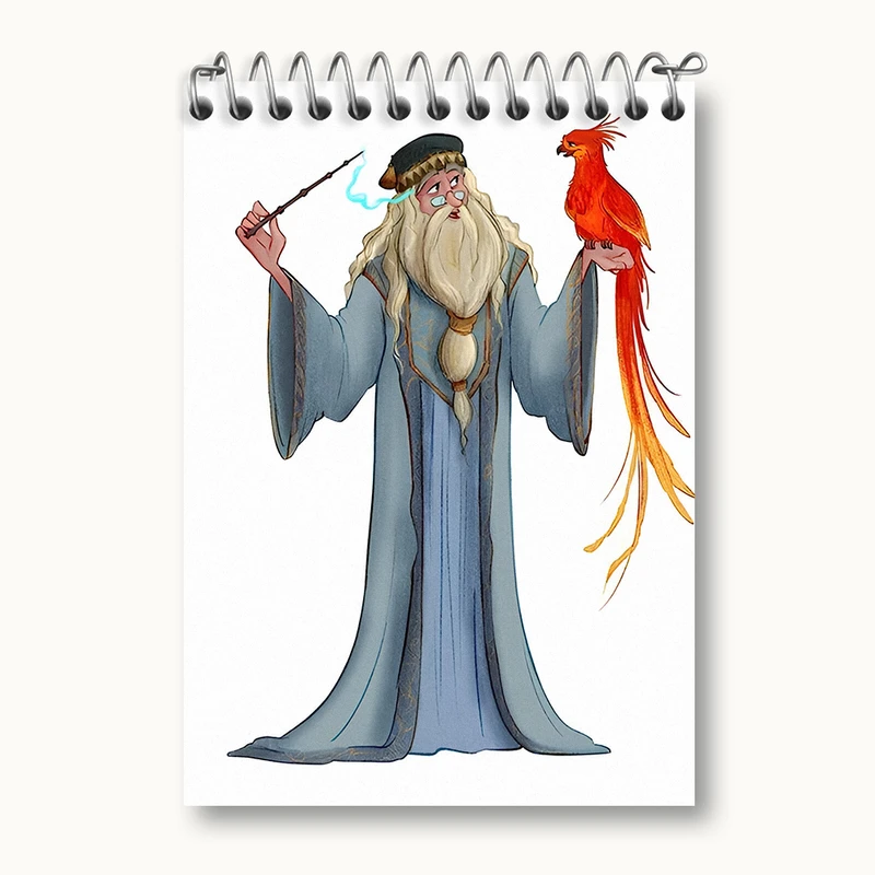 دفتر یادداشت 50 برگ خندالو طرح گندالف هری پاتر (Harry Potter) کد N2456