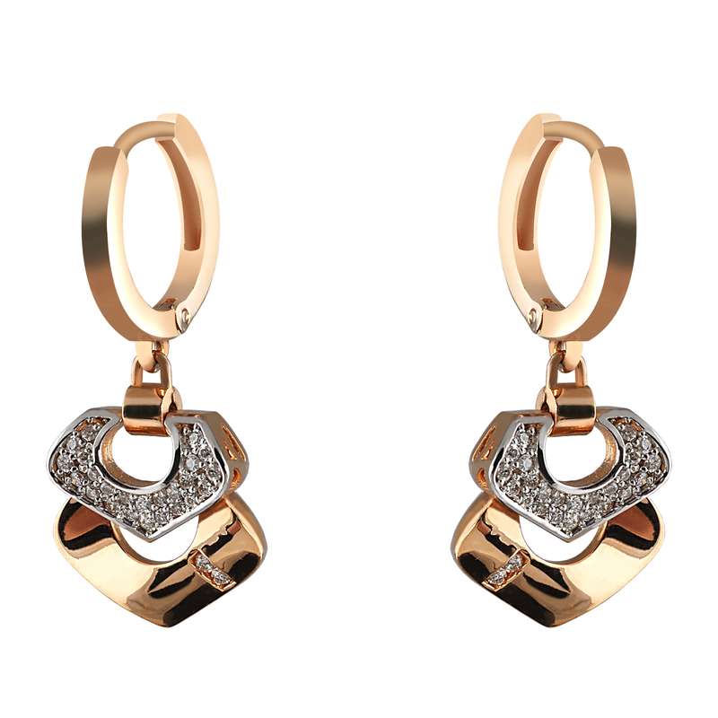 گوشواره طلا 18 عیار زنانه مدل 11375